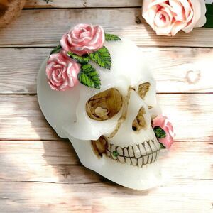 Sugar Skull Candle by Mortar & Bone